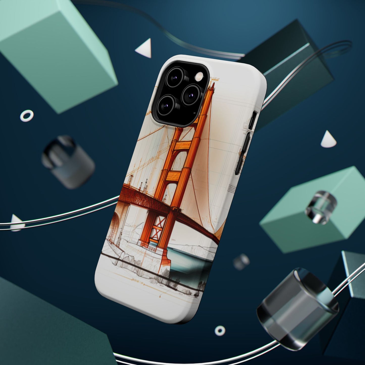 Golden Gate Bridge MagSafe iPhone Case - San Francisco Landmark - BOGO Cases