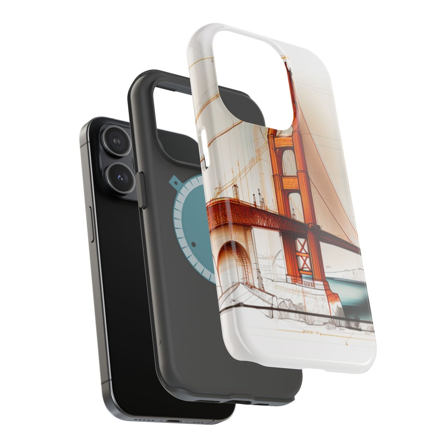 Golden Gate Bridge MagSafe iPhone Case - San Francisco Landmark - BOGO Cases