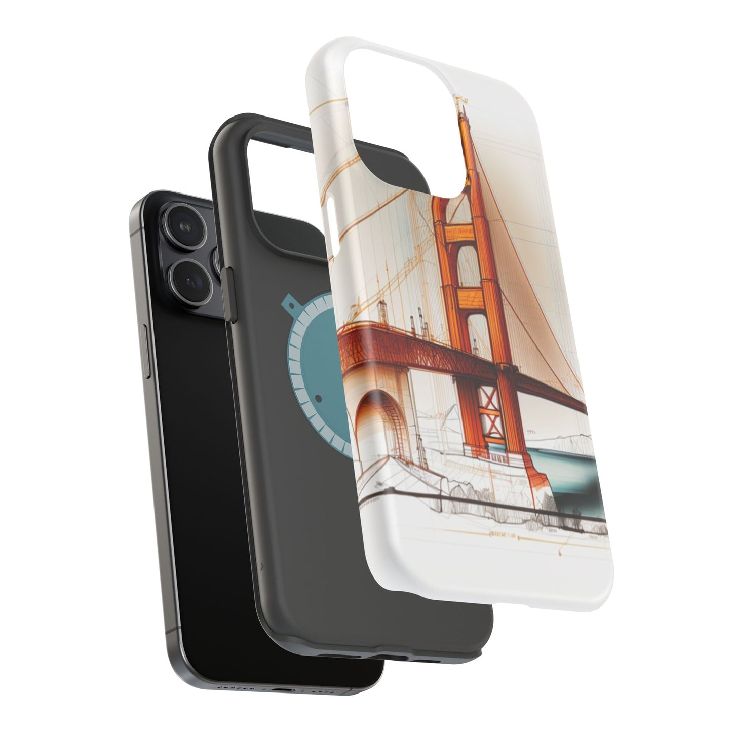 Golden Gate Bridge MagSafe iPhone Case - San Francisco Landmark - BOGO Cases