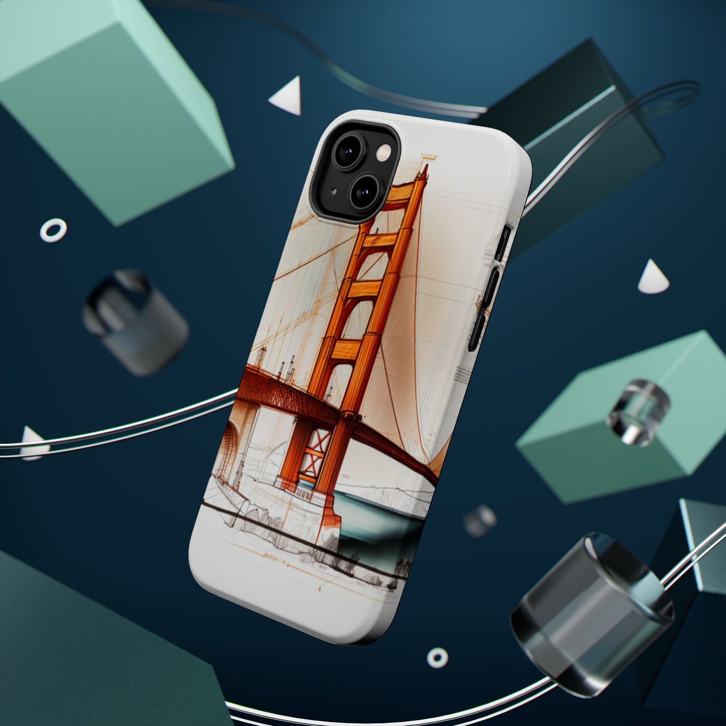 Golden Gate Bridge MagSafe iPhone Case - San Francisco Landmark - BOGO Cases