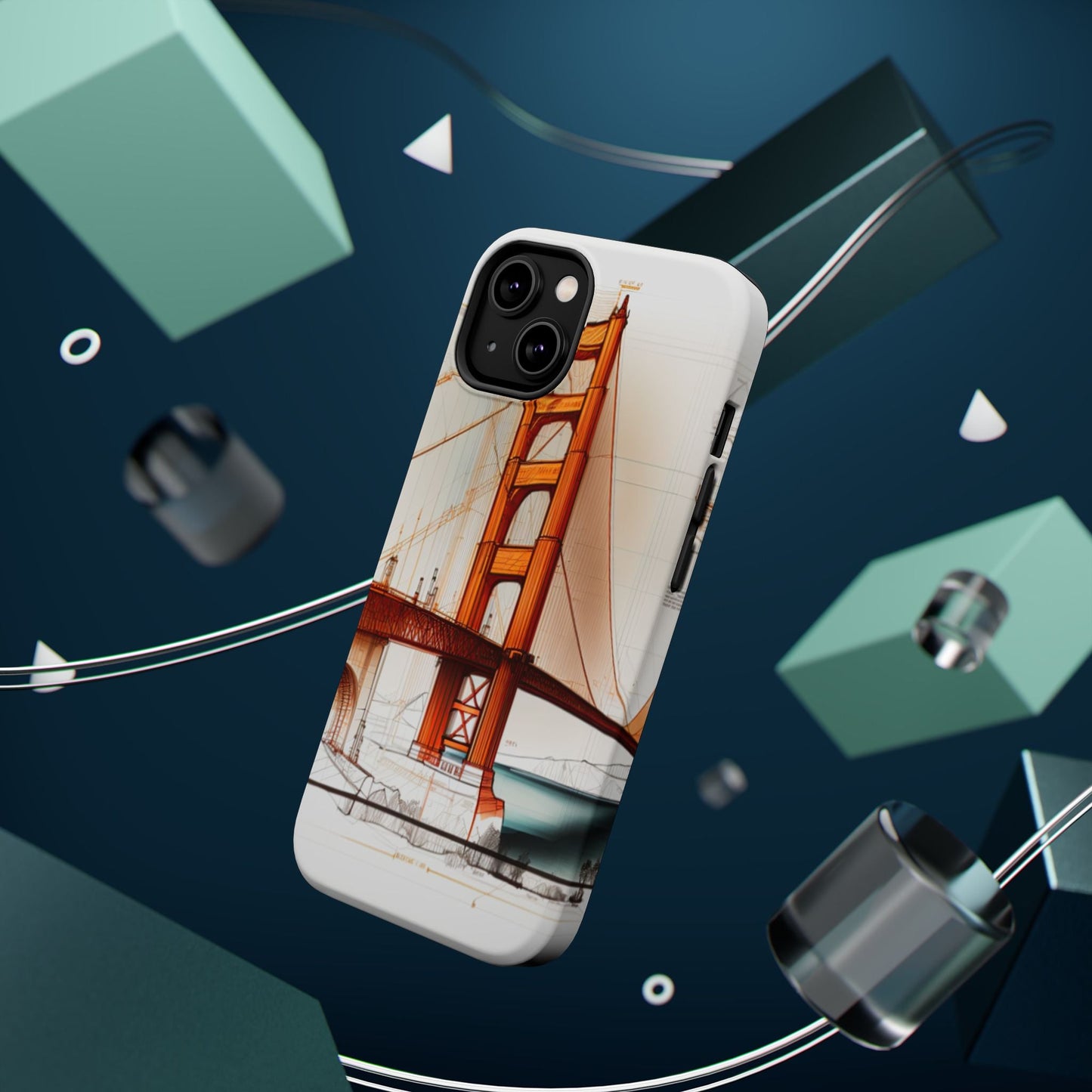 Golden Gate Bridge MagSafe iPhone Case - San Francisco Landmark - BOGO Cases