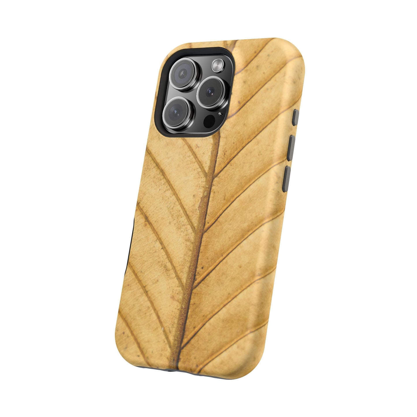 Golden Leaf Texture MagSafe Case – Minimal Nature Design - BOGO Cases