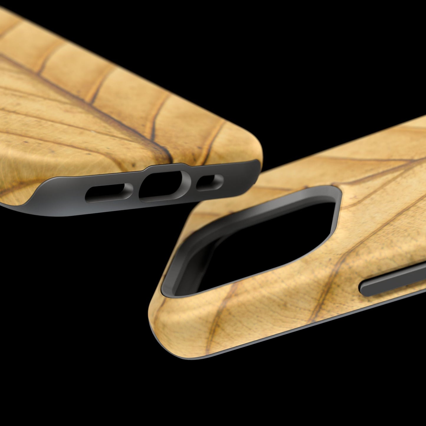 Golden Leaf Texture MagSafe Case – Minimal Nature Design - BOGO Cases