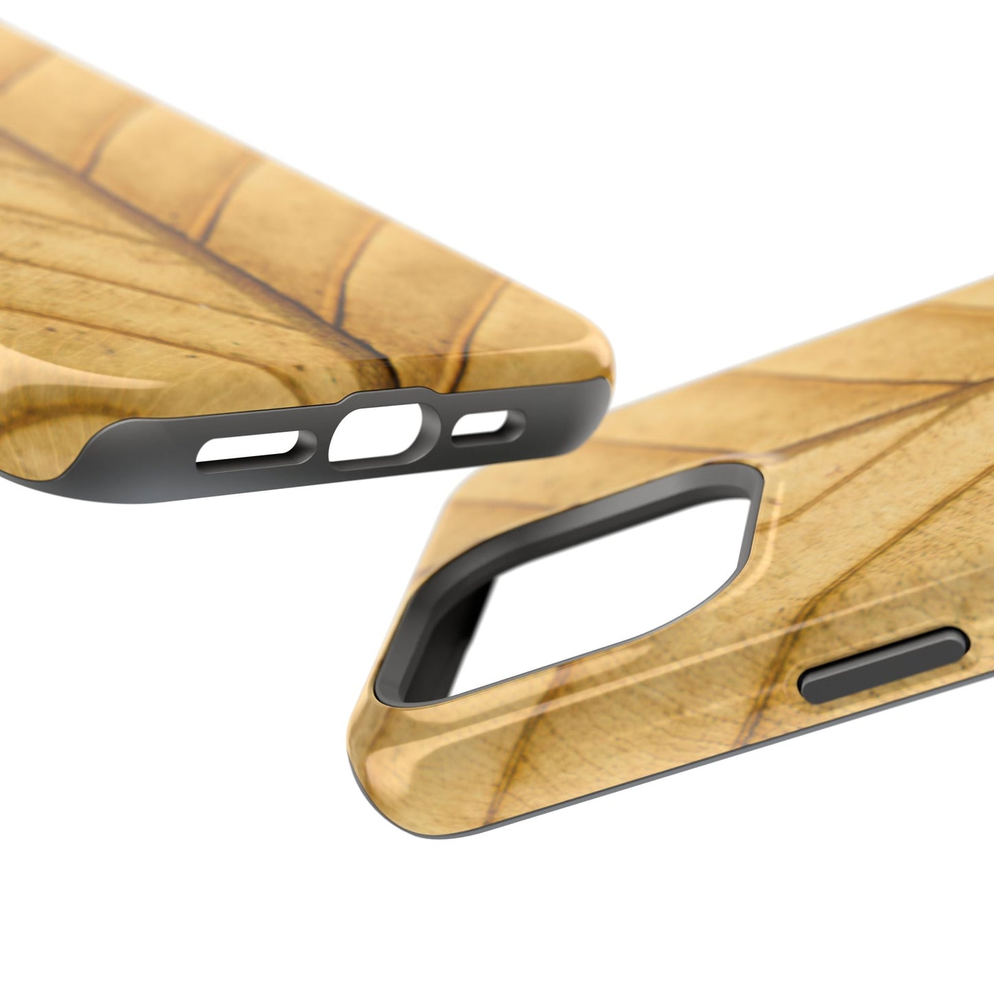 Golden Leaf Texture MagSafe Case – Minimal Nature Design - BOGO Cases