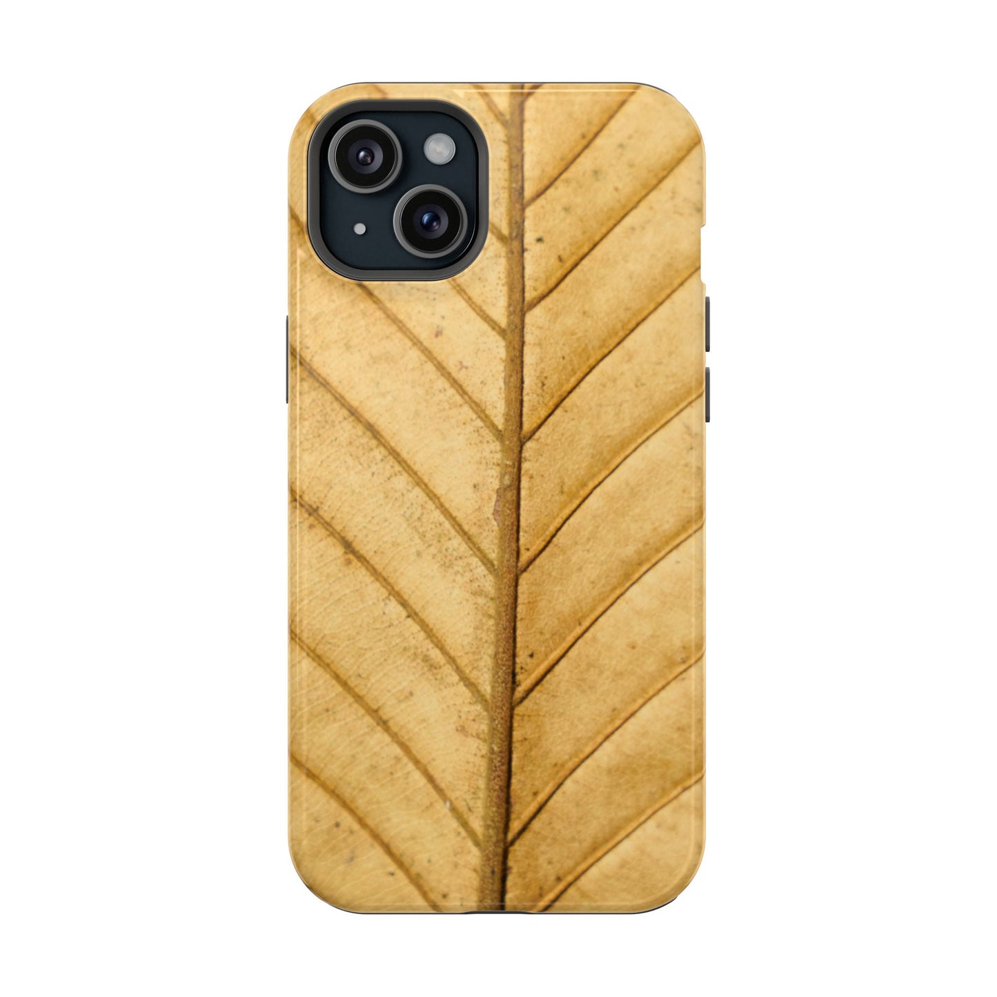 Golden Leaf Texture MagSafe Case – Minimal Nature Design - BOGO Cases