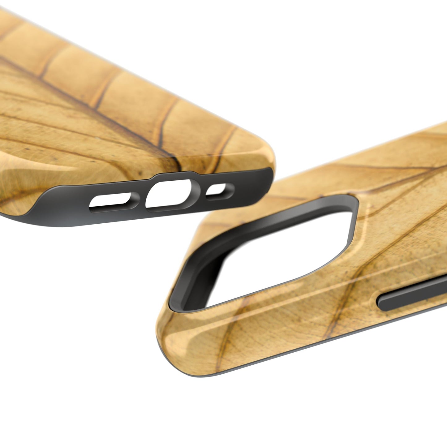 Golden Leaf Texture MagSafe Case – Minimal Nature Design - BOGO Cases