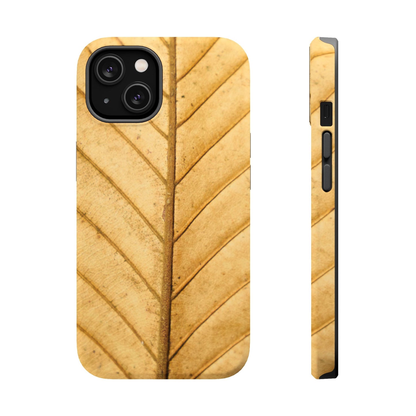Golden Leaf Texture MagSafe Case – Minimal Nature Design - BOGO Cases