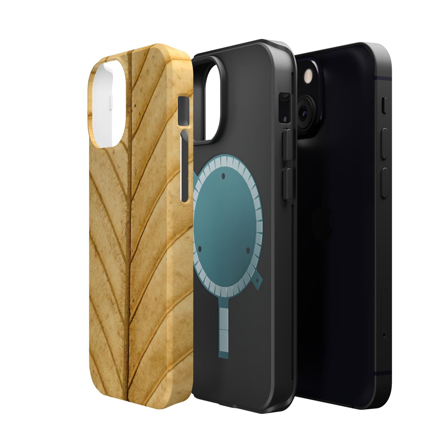 Golden Leaf Texture MagSafe Case – Minimal Nature Design - BOGO Cases