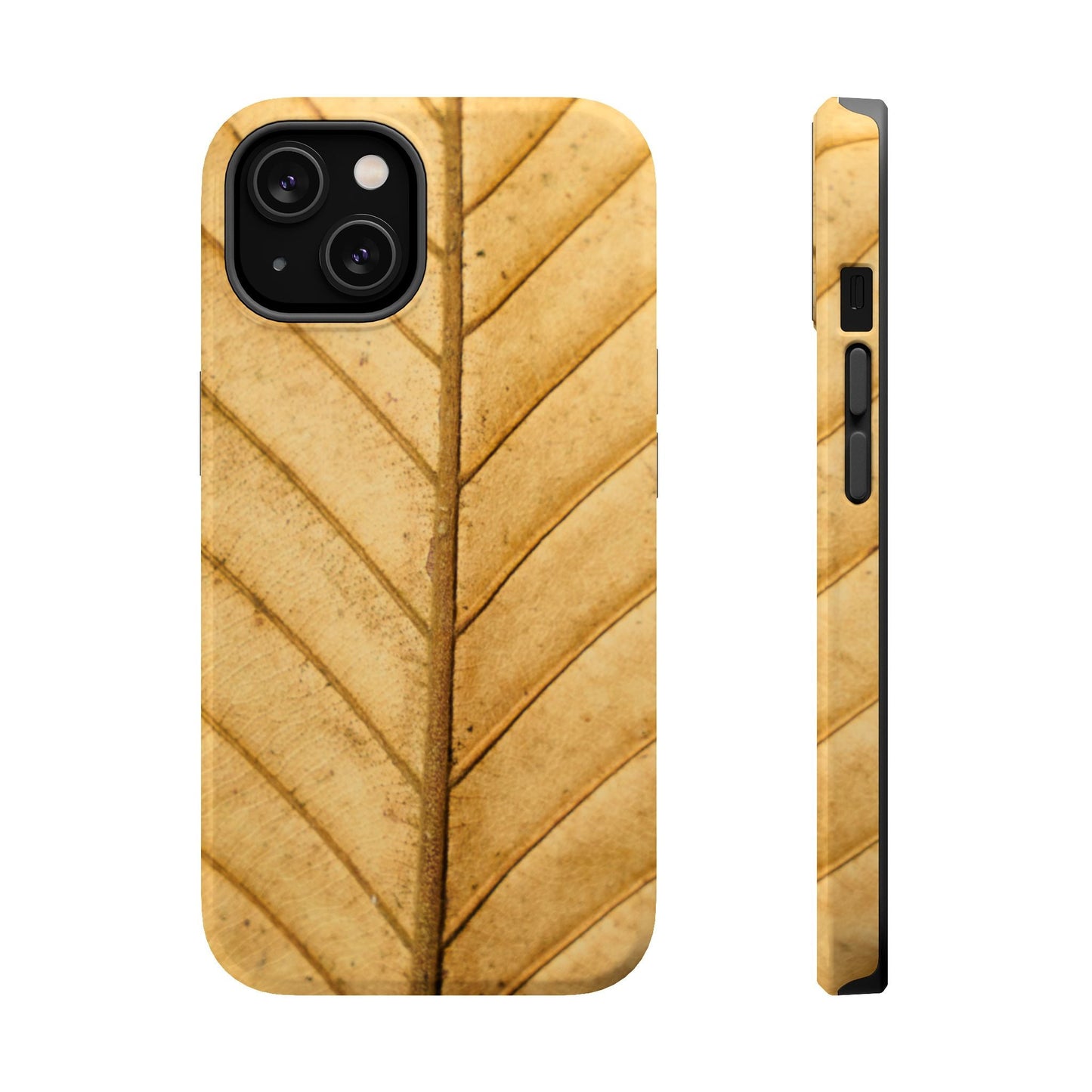 Golden Leaf Texture MagSafe Case – Minimal Nature Design - BOGO Cases