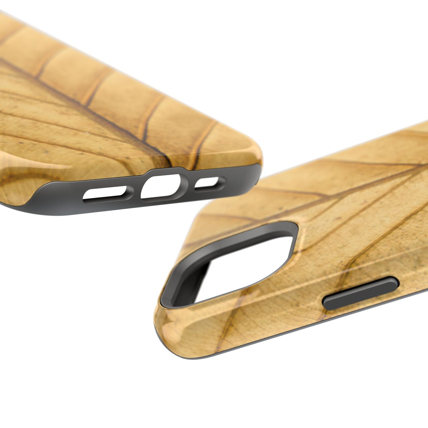 Golden Leaf Texture MagSafe Case – Minimal Nature Design - BOGO Cases