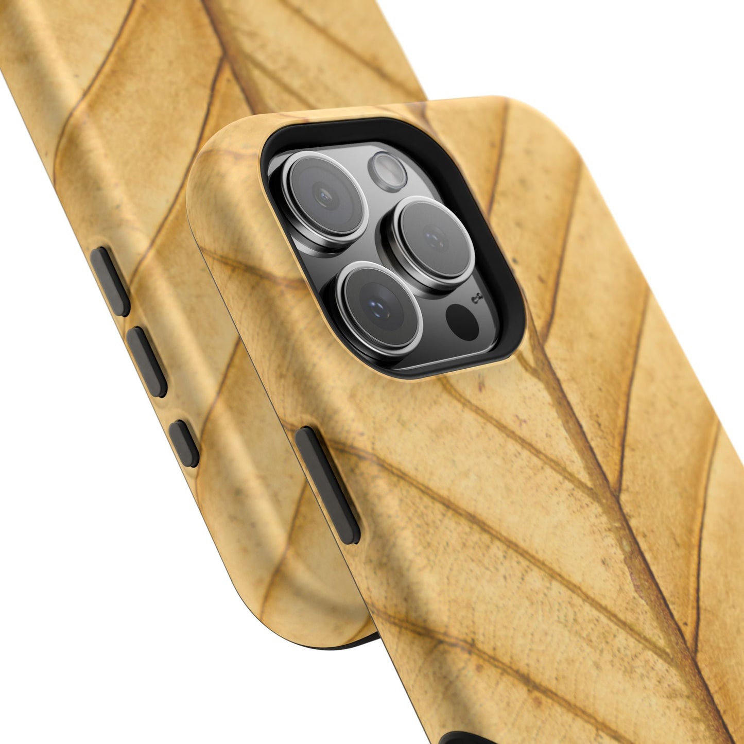 Golden Leaf Texture MagSafe Case – Minimal Nature Design - BOGO Cases