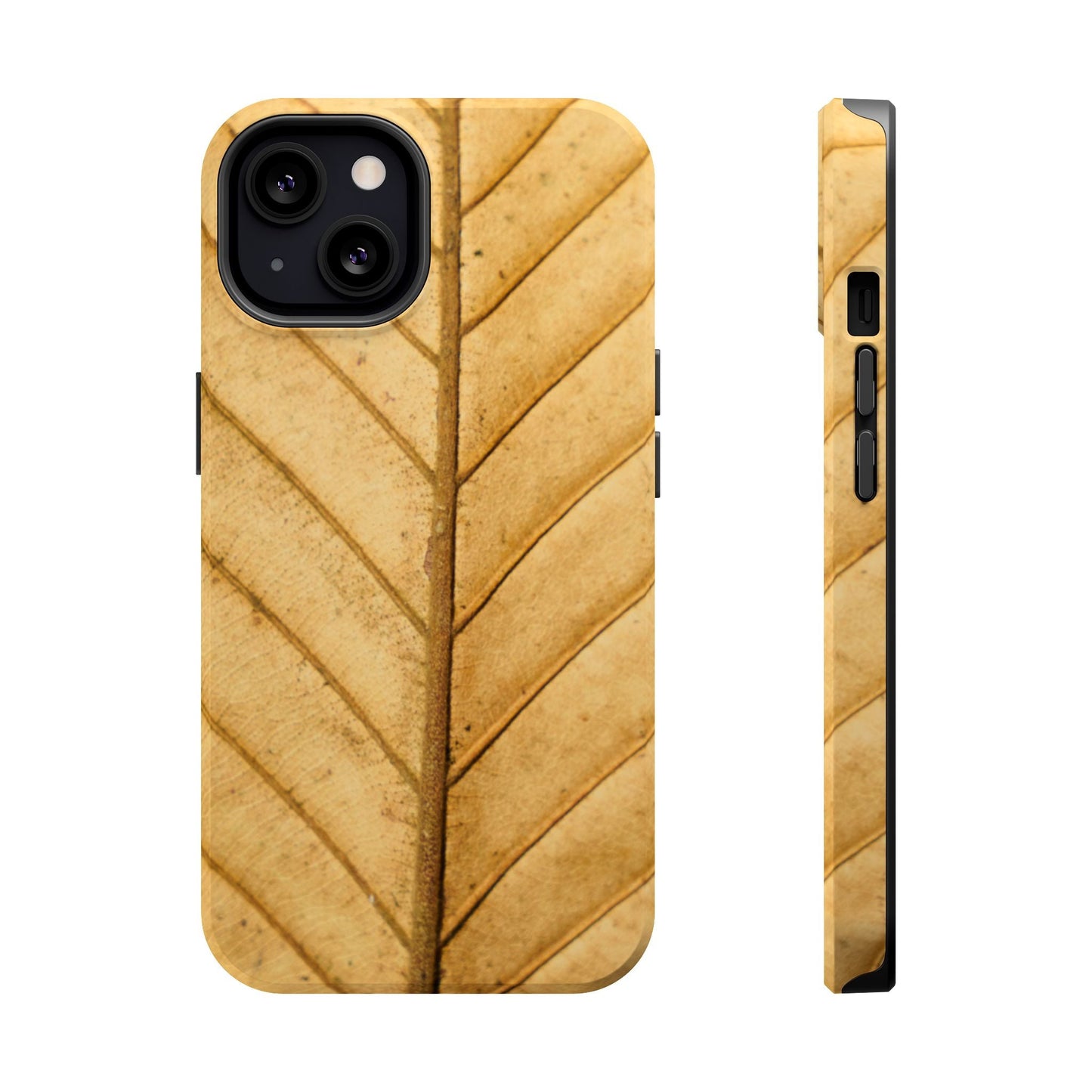 Golden Leaf Texture MagSafe Case – Minimal Nature Design - BOGO Cases