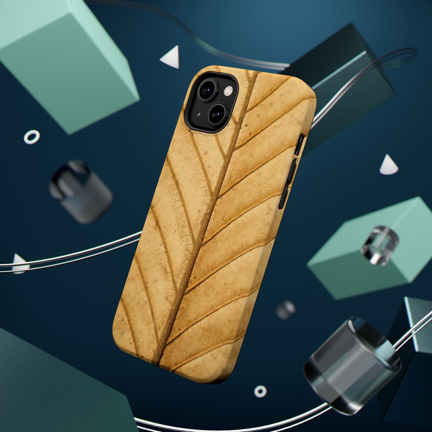 Golden Leaf Texture MagSafe Case – Minimal Nature Design - BOGO Cases