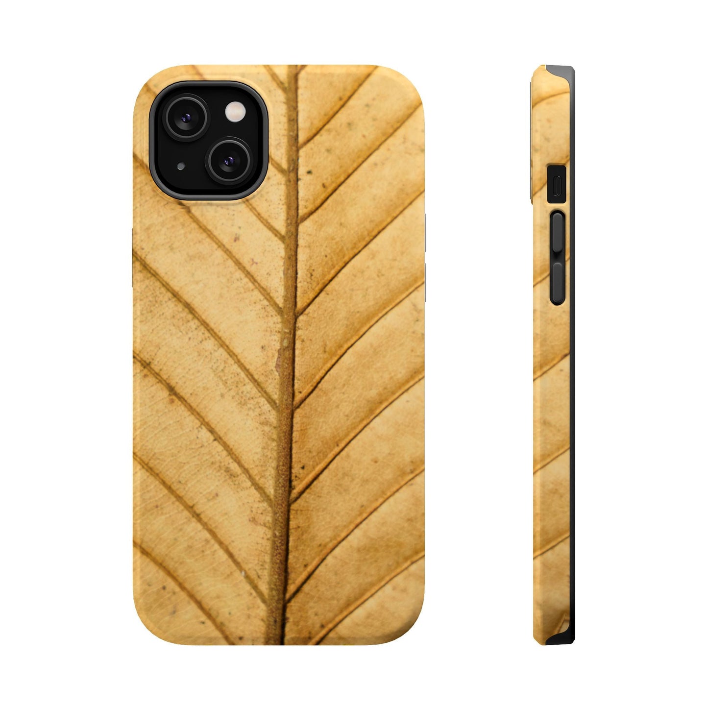 Golden Leaf Texture MagSafe Case – Minimal Nature Design - BOGO Cases