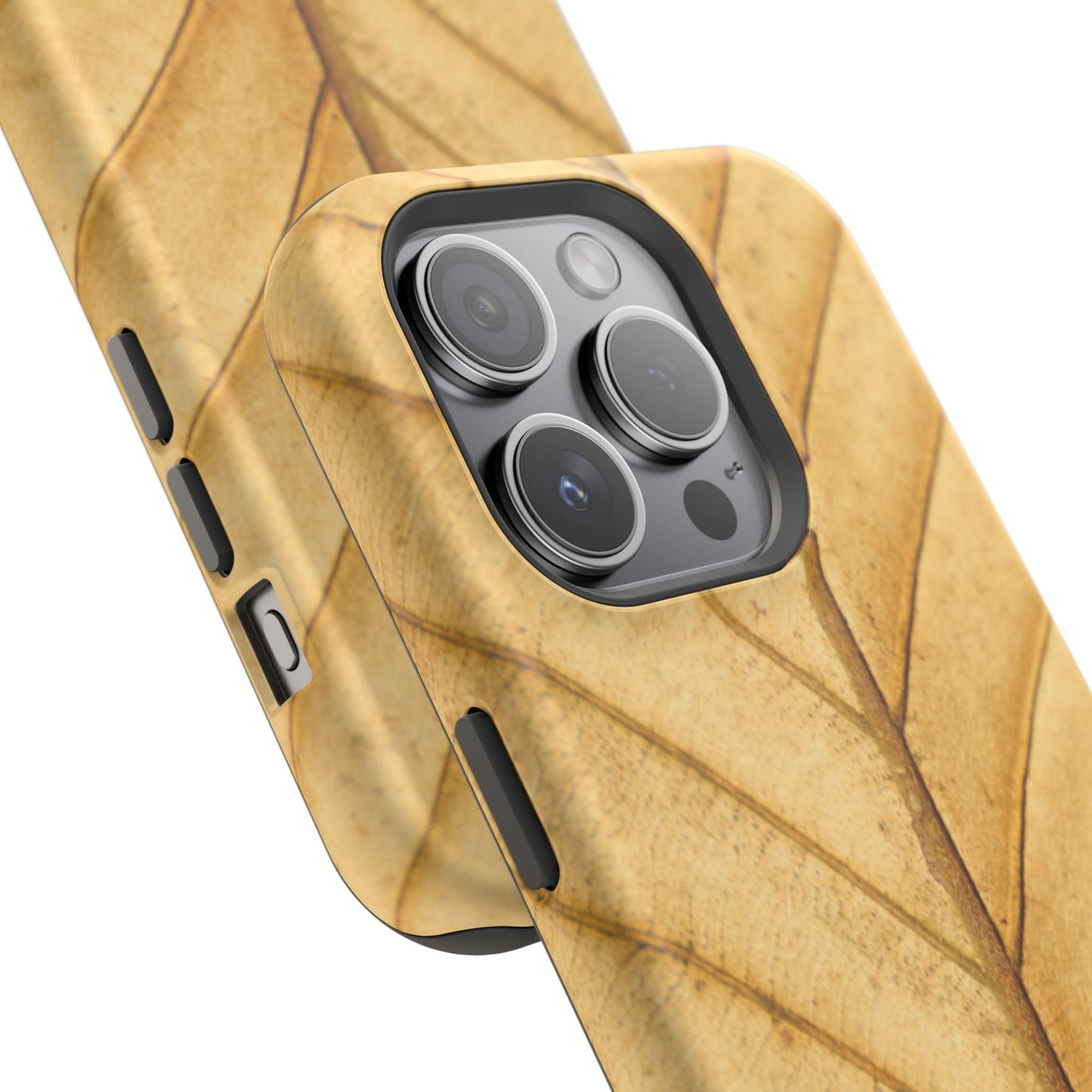 Golden Leaf Texture MagSafe Case – Minimal Nature Design - BOGO Cases