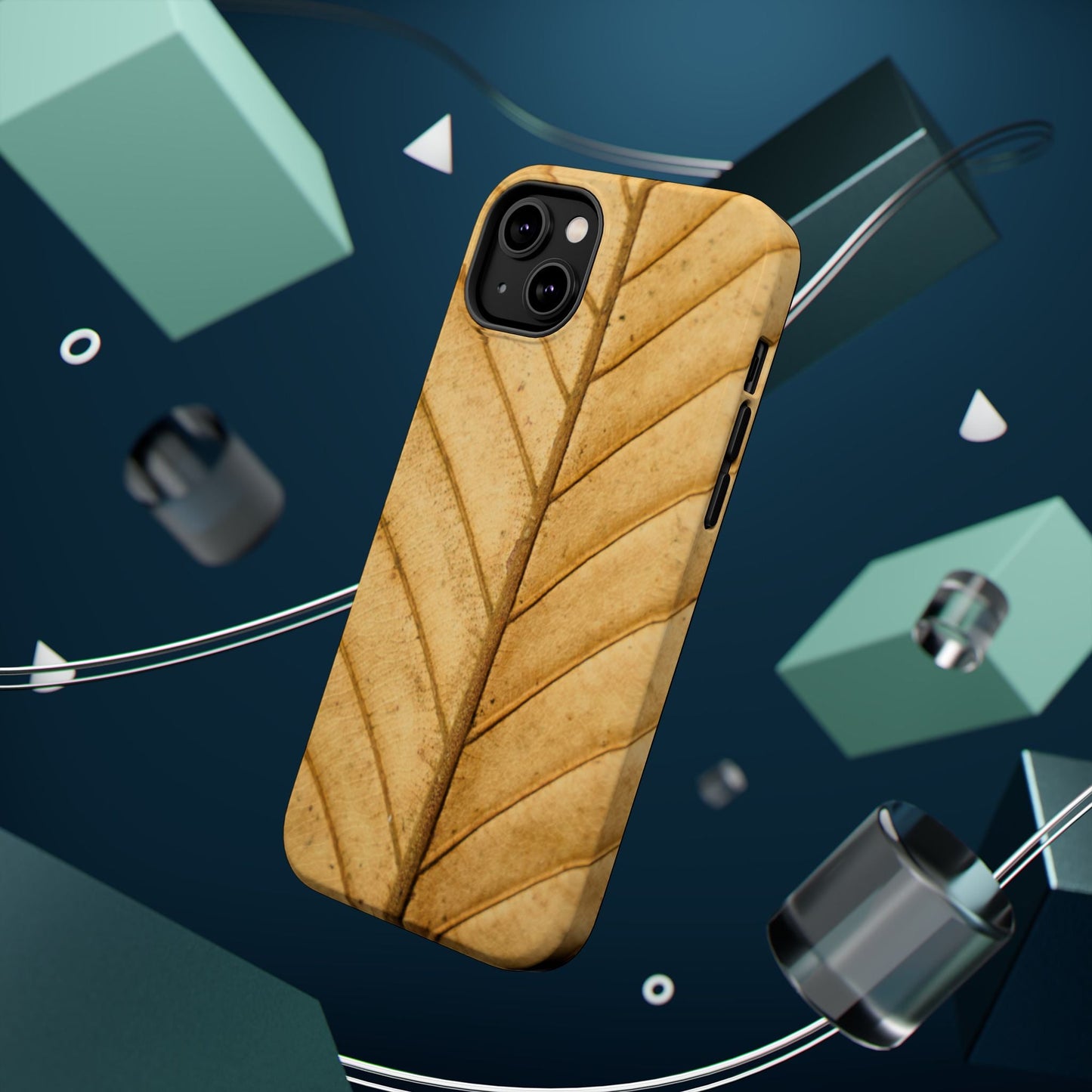 Golden Leaf Texture MagSafe Case – Minimal Nature Design - BOGO Cases