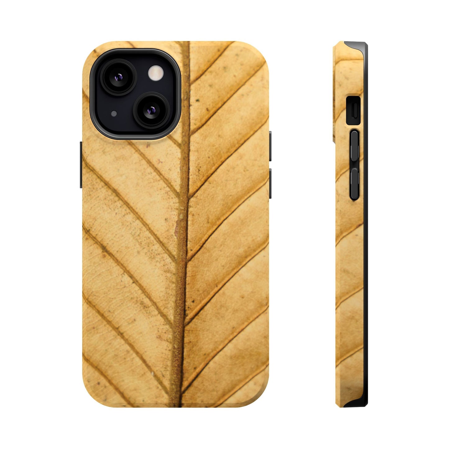 Golden Leaf Texture MagSafe Case – Minimal Nature Design - BOGO Cases