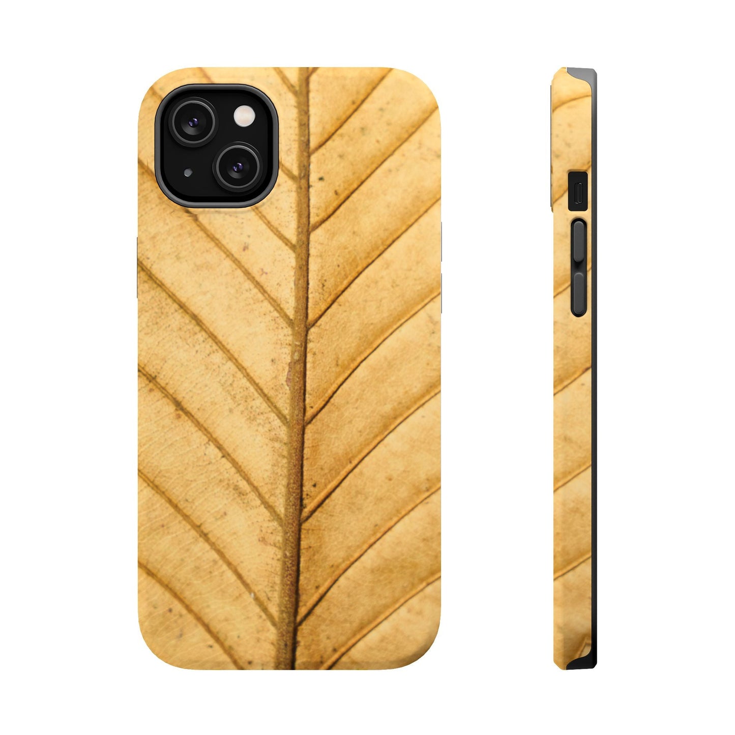 Golden Leaf Texture MagSafe Case – Minimal Nature Design - BOGO Cases