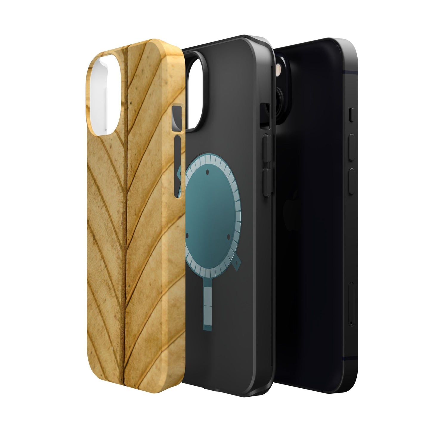 Golden Leaf Texture MagSafe Case – Minimal Nature Design - BOGO Cases