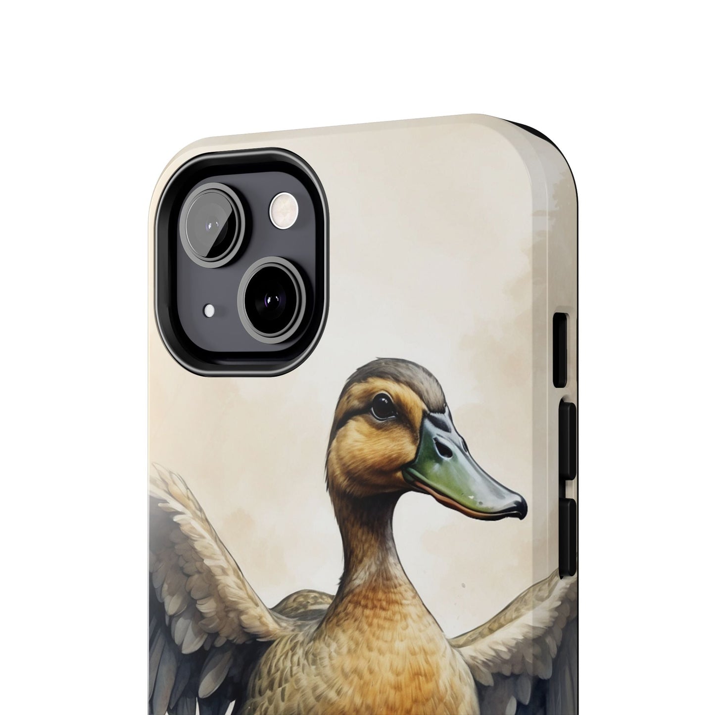 Graceful Duck in Watercolor Scene - iPhone Case - BOGO Cases
