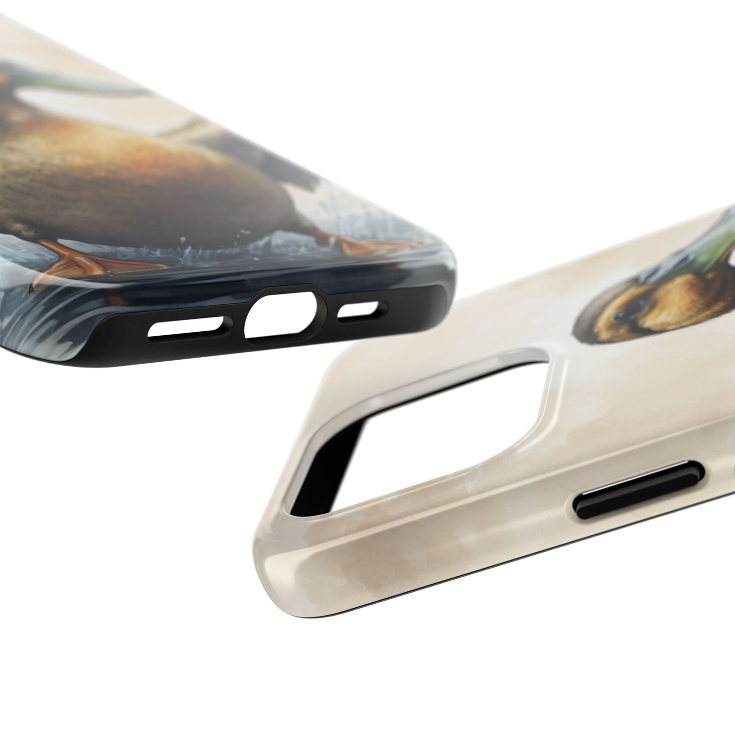 Graceful Duck in Watercolor Scene - iPhone Case - BOGO Cases