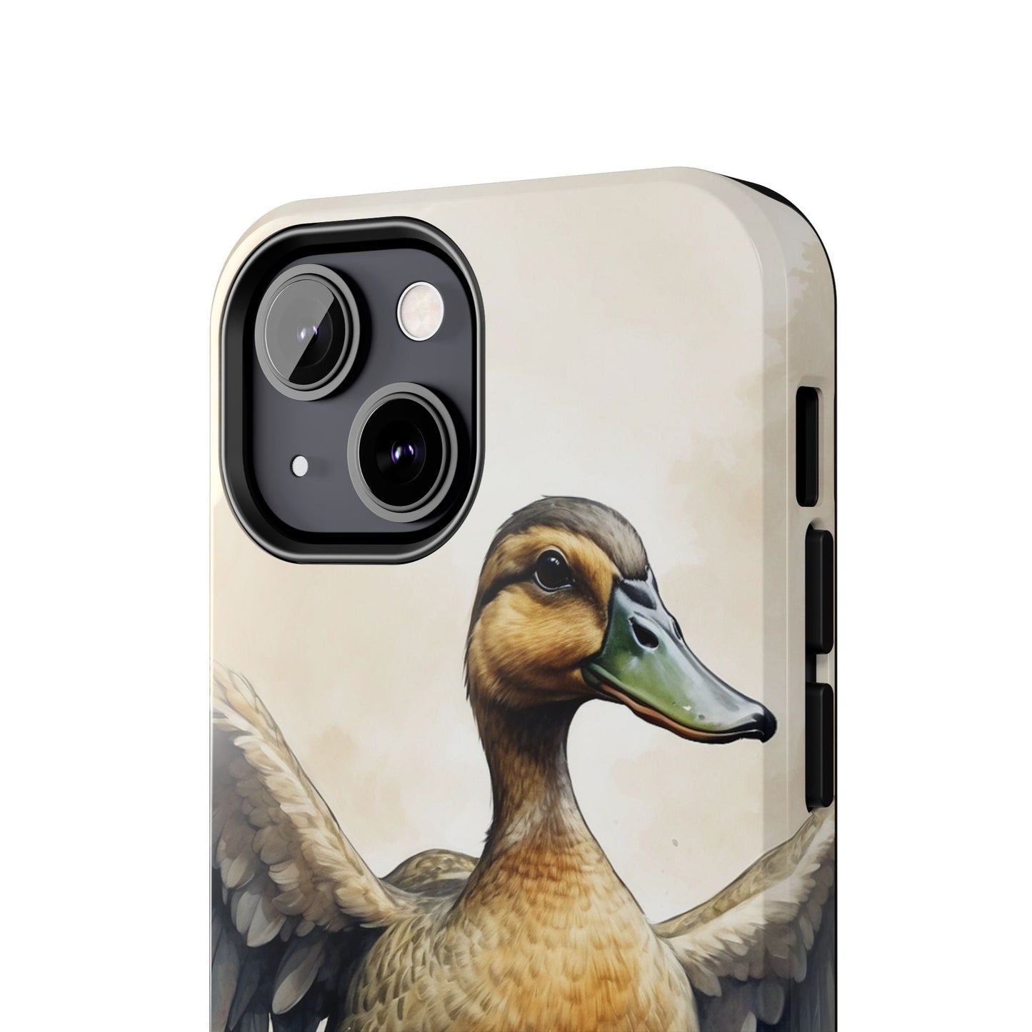 Graceful Duck in Watercolor Scene - iPhone Case - BOGO Cases