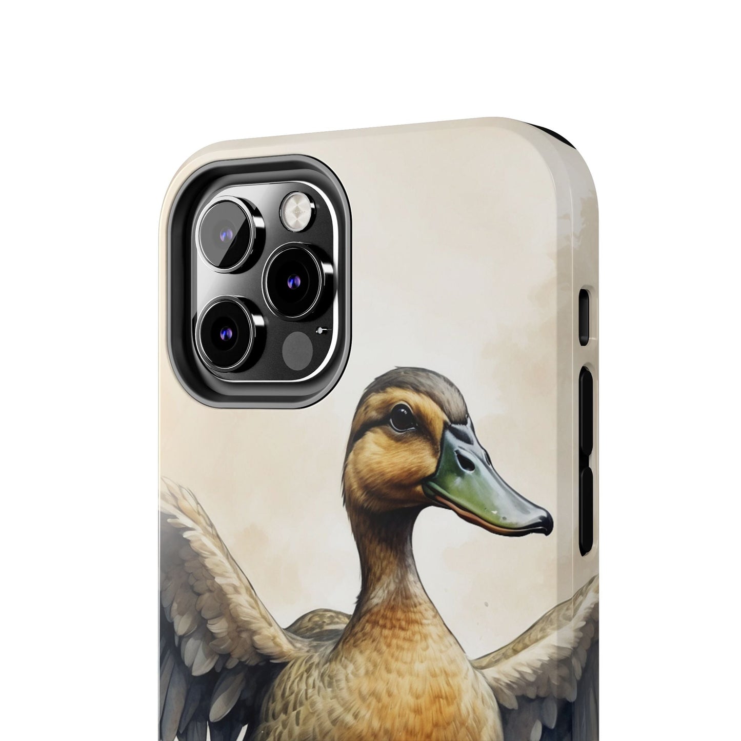 Graceful Duck in Watercolor Scene - iPhone Case - BOGO Cases