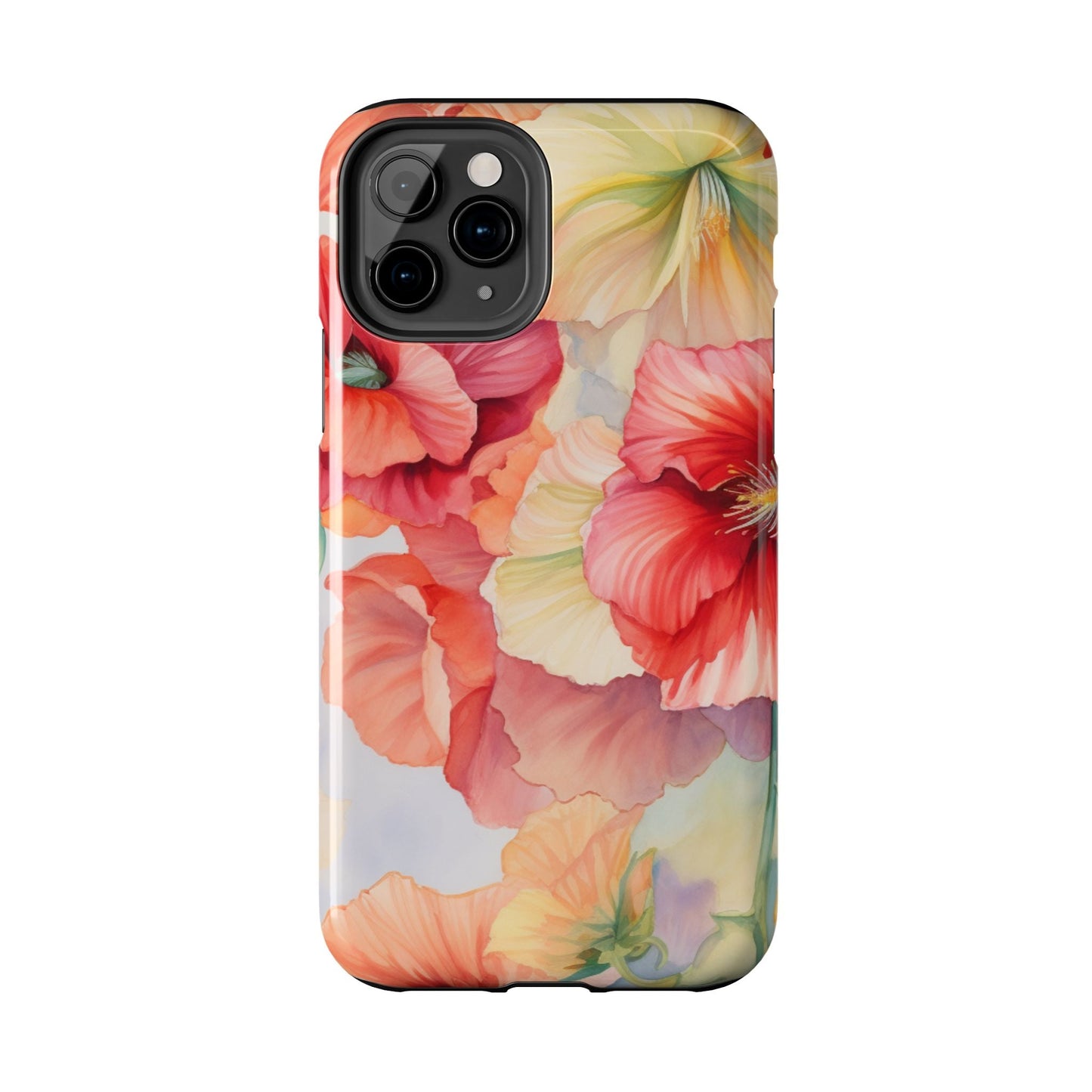 Gumamela Blush Pink Watercolor Floral – iPhone Series Case - BOGO Cases