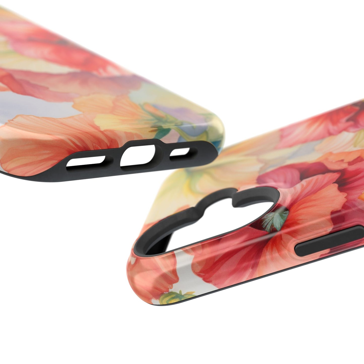 Gumamela Blush Pink Watercolor Floral – MagSafe Compatible iPhone Case - BOGO Cases