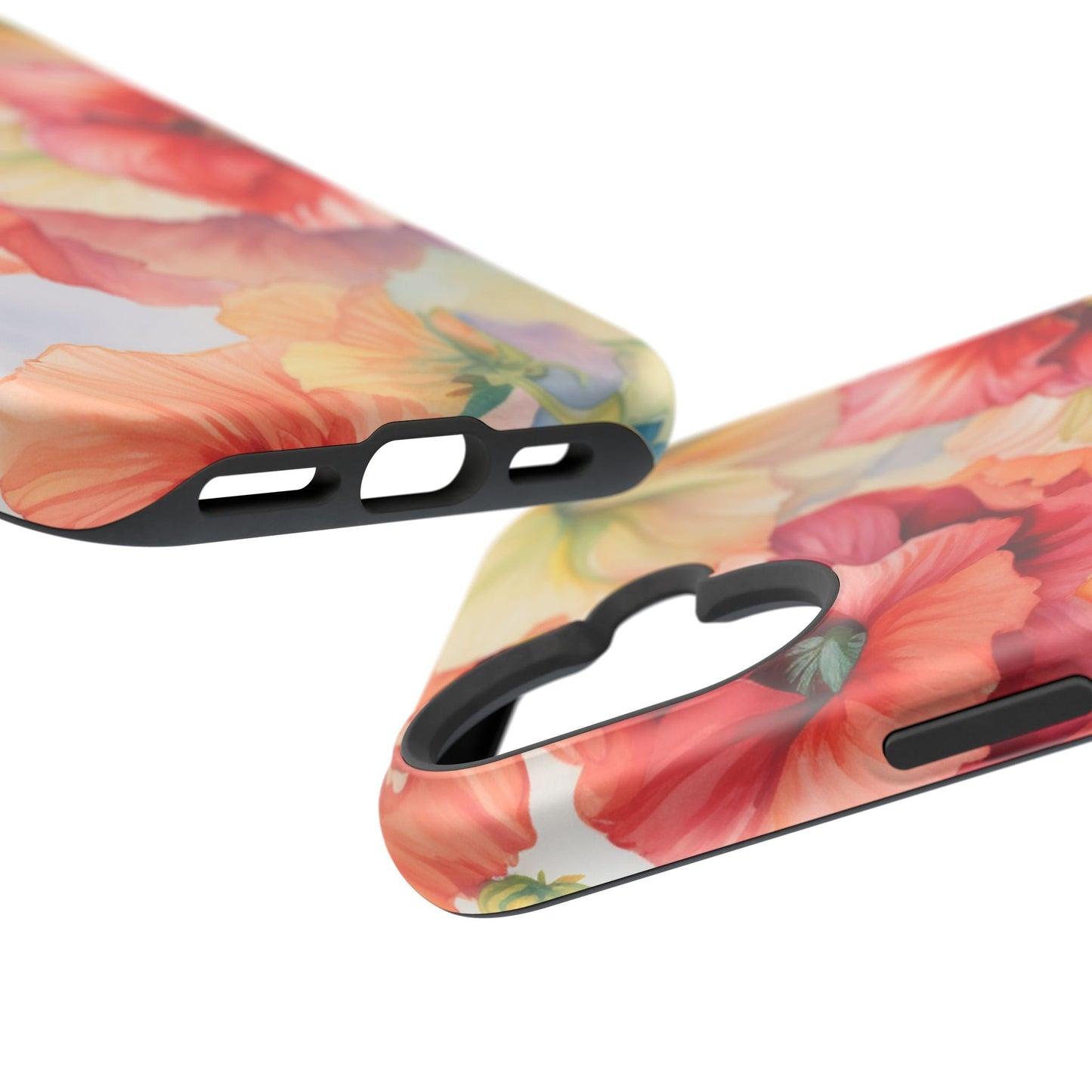 Gumamela Blush Pink Watercolor Floral – MagSafe Compatible iPhone Case - BOGO Cases