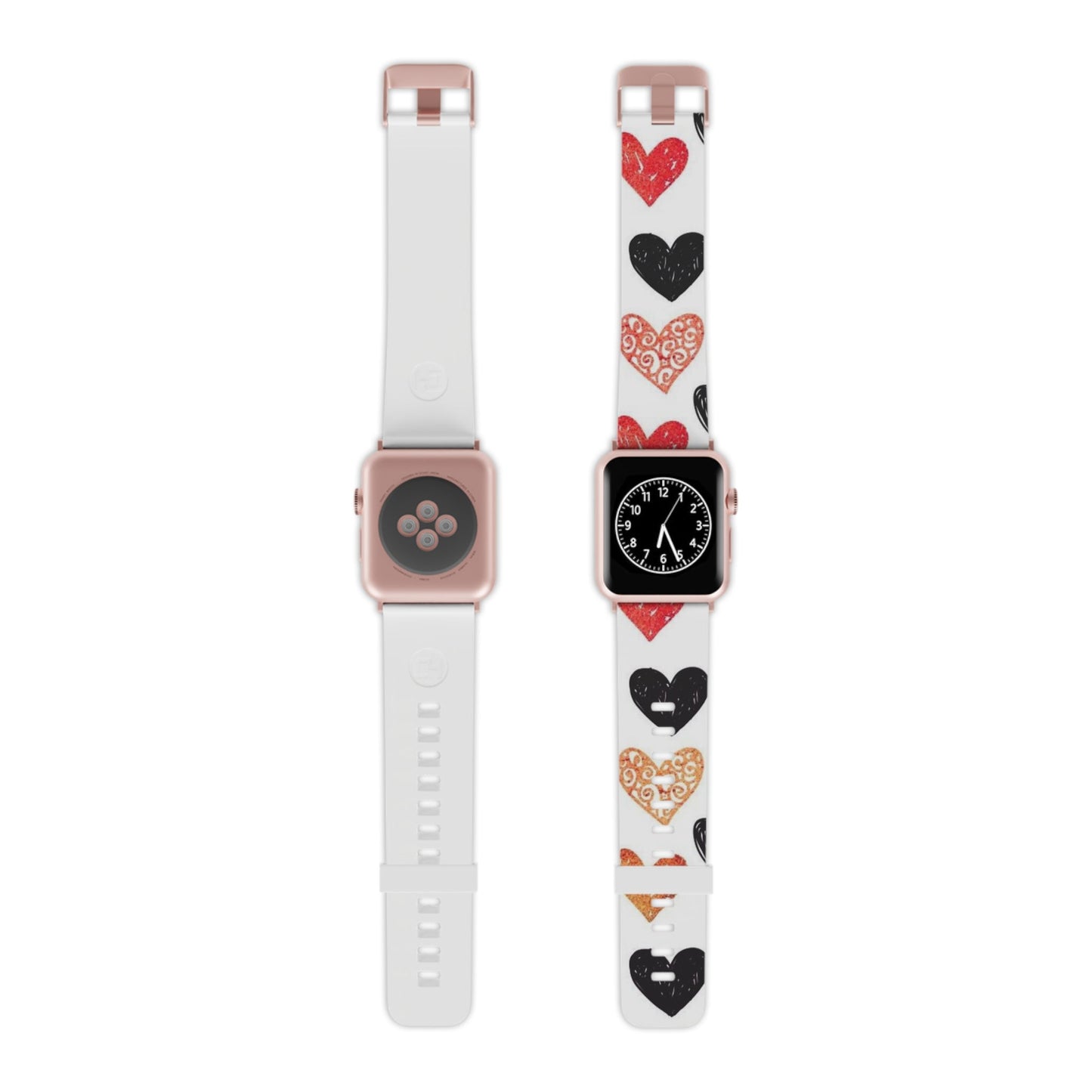 Hand - Drawn Hearts & Love Apple Watch Band - BOGO Cases