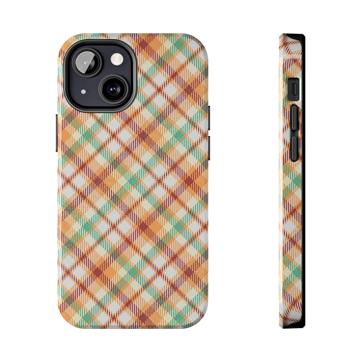 iPhone Case - Autumn Harvest Plaid Design - BOGO Cases