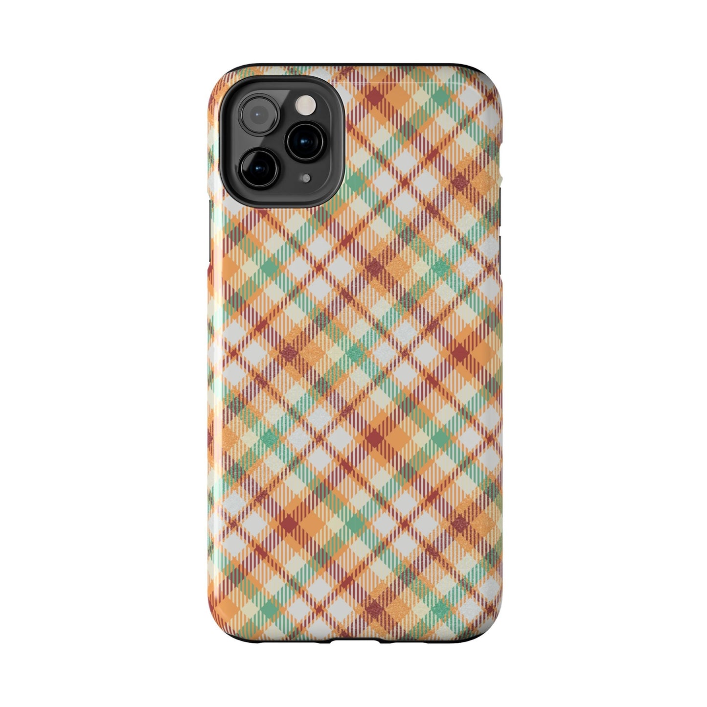 iPhone Case - Autumn Harvest Plaid Design - BOGO Cases