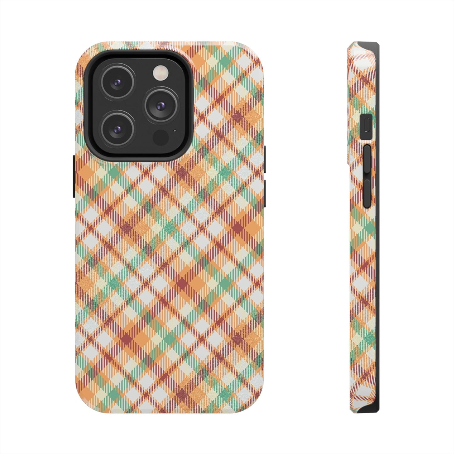 iPhone Case - Autumn Harvest Plaid Design - BOGO Cases