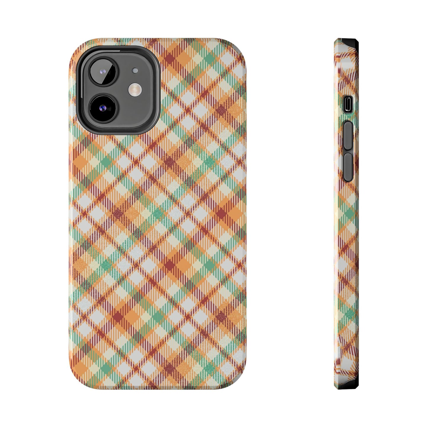 iPhone Case - Autumn Harvest Plaid Design - BOGO Cases