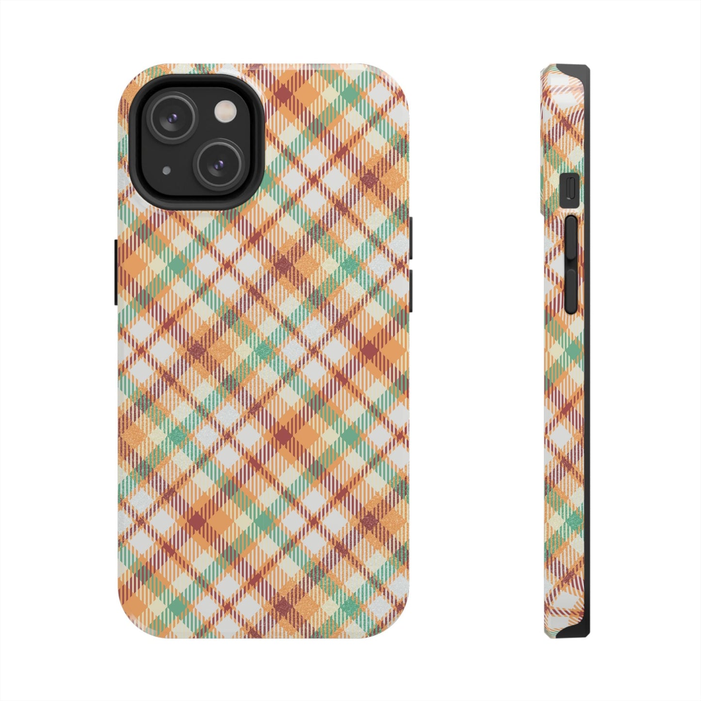 iPhone Case - Autumn Harvest Plaid Design - BOGO Cases