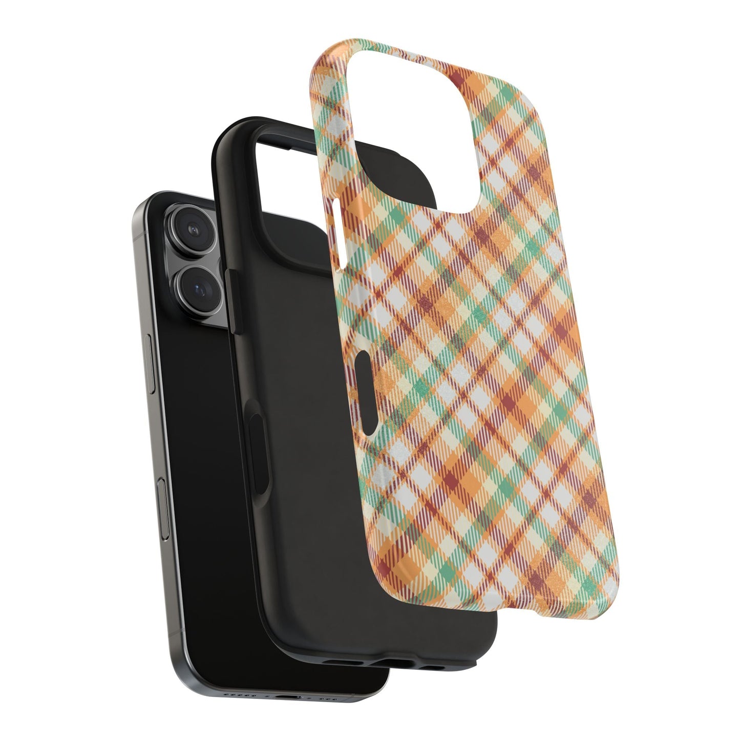 iPhone Case - Autumn Harvest Plaid Design - BOGO Cases