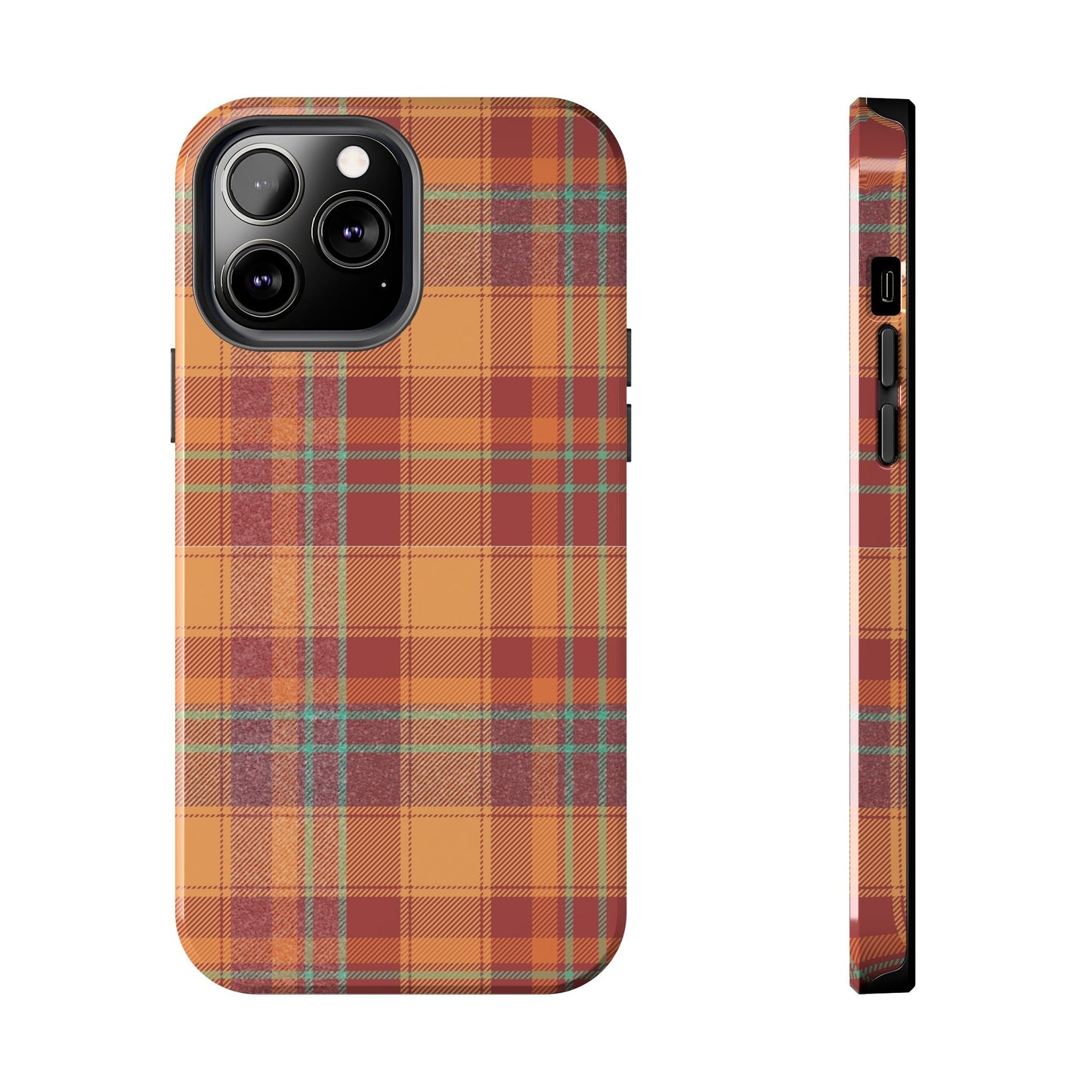 iPhone Case - Autumn Tartan Plaid Design - BOGO Cases