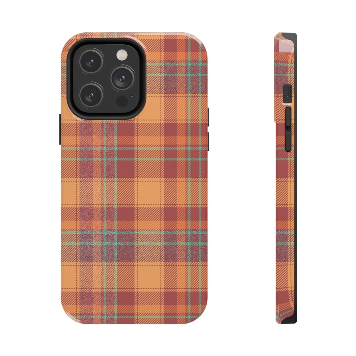 iPhone Case - Autumn Tartan Plaid Design - BOGO Cases