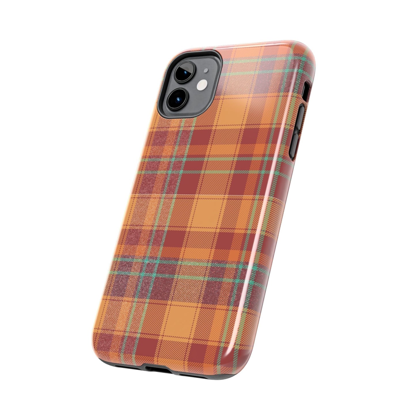 iPhone Case - Autumn Tartan Plaid Design - BOGO Cases