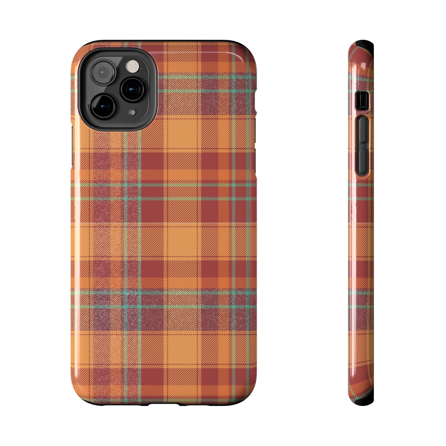 iPhone Case - Autumn Tartan Plaid Design - BOGO Cases