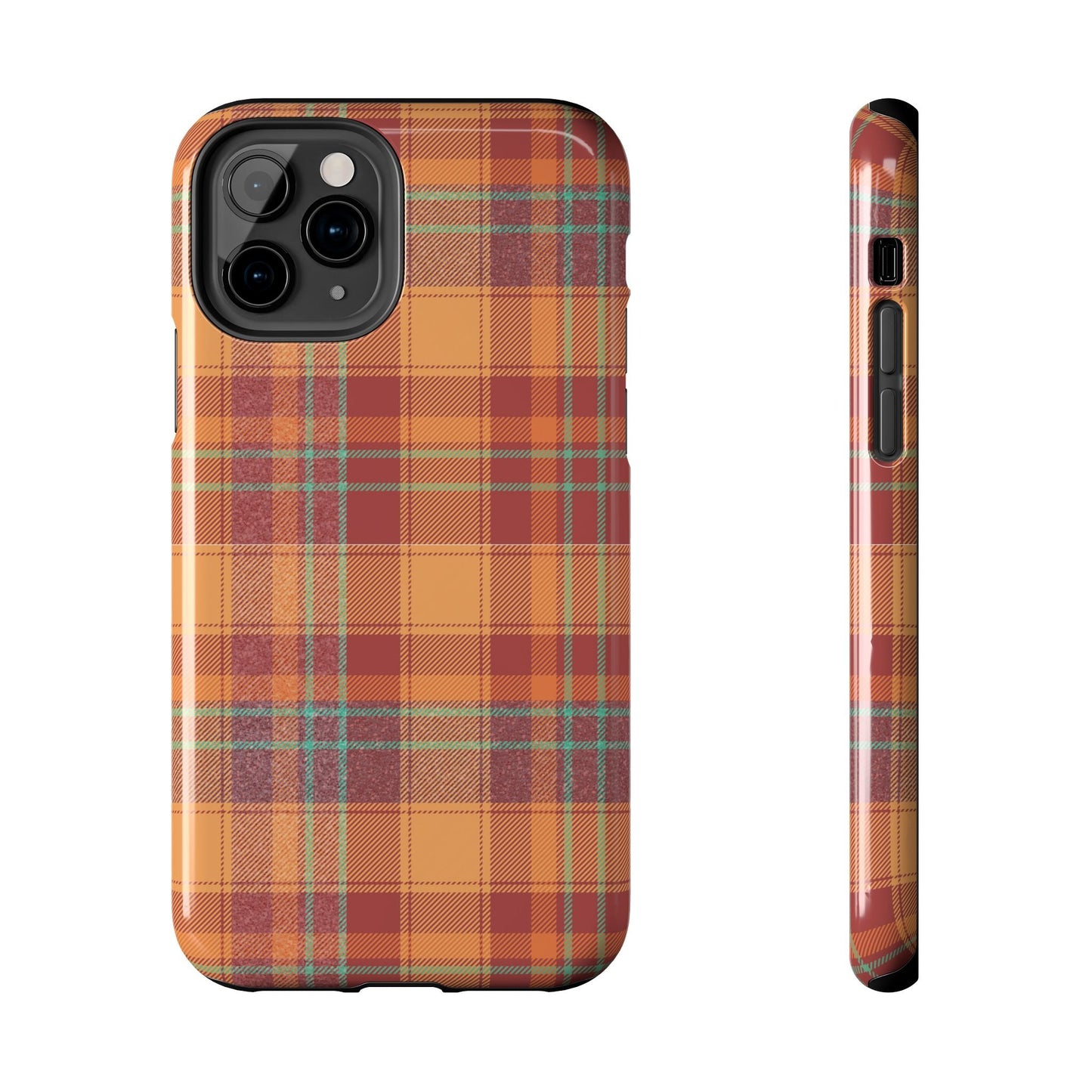 iPhone Case - Autumn Tartan Plaid Design - BOGO Cases