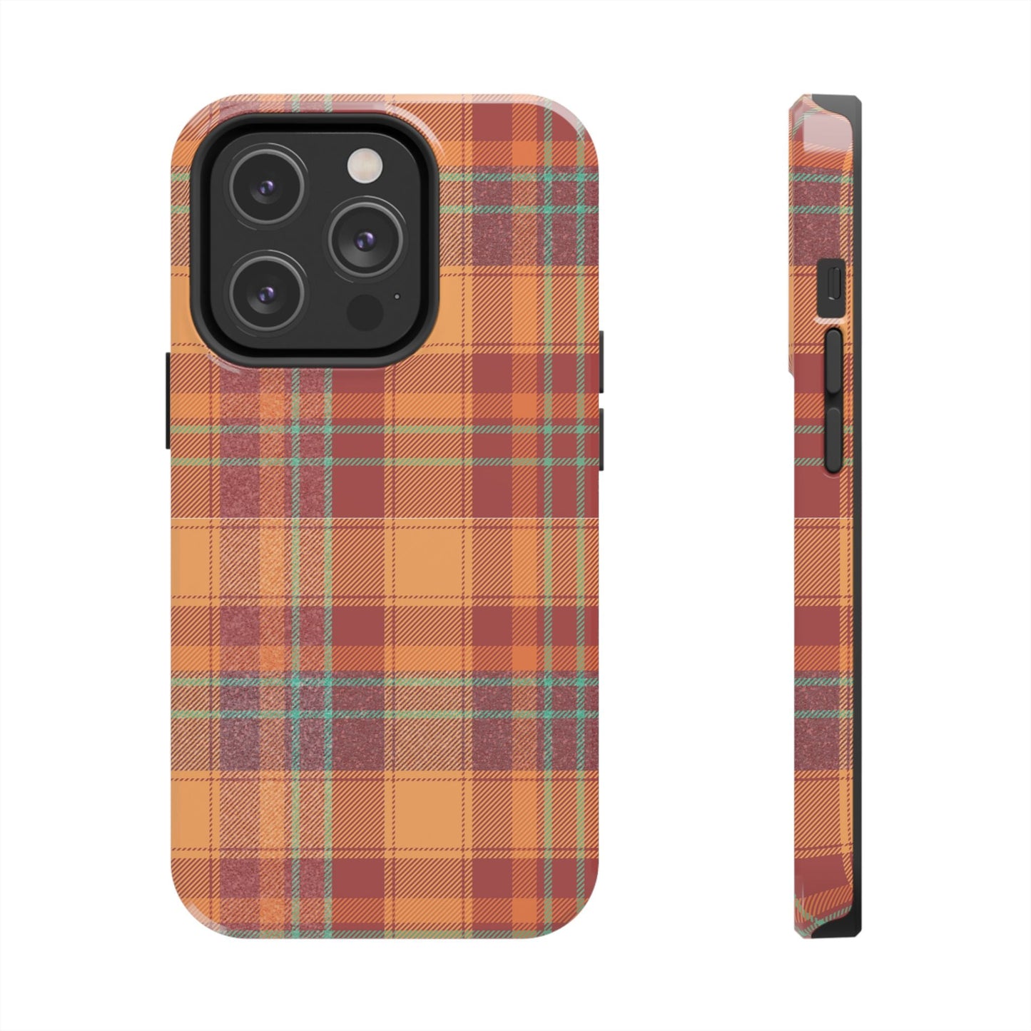 iPhone Case - Autumn Tartan Plaid Design - BOGO Cases