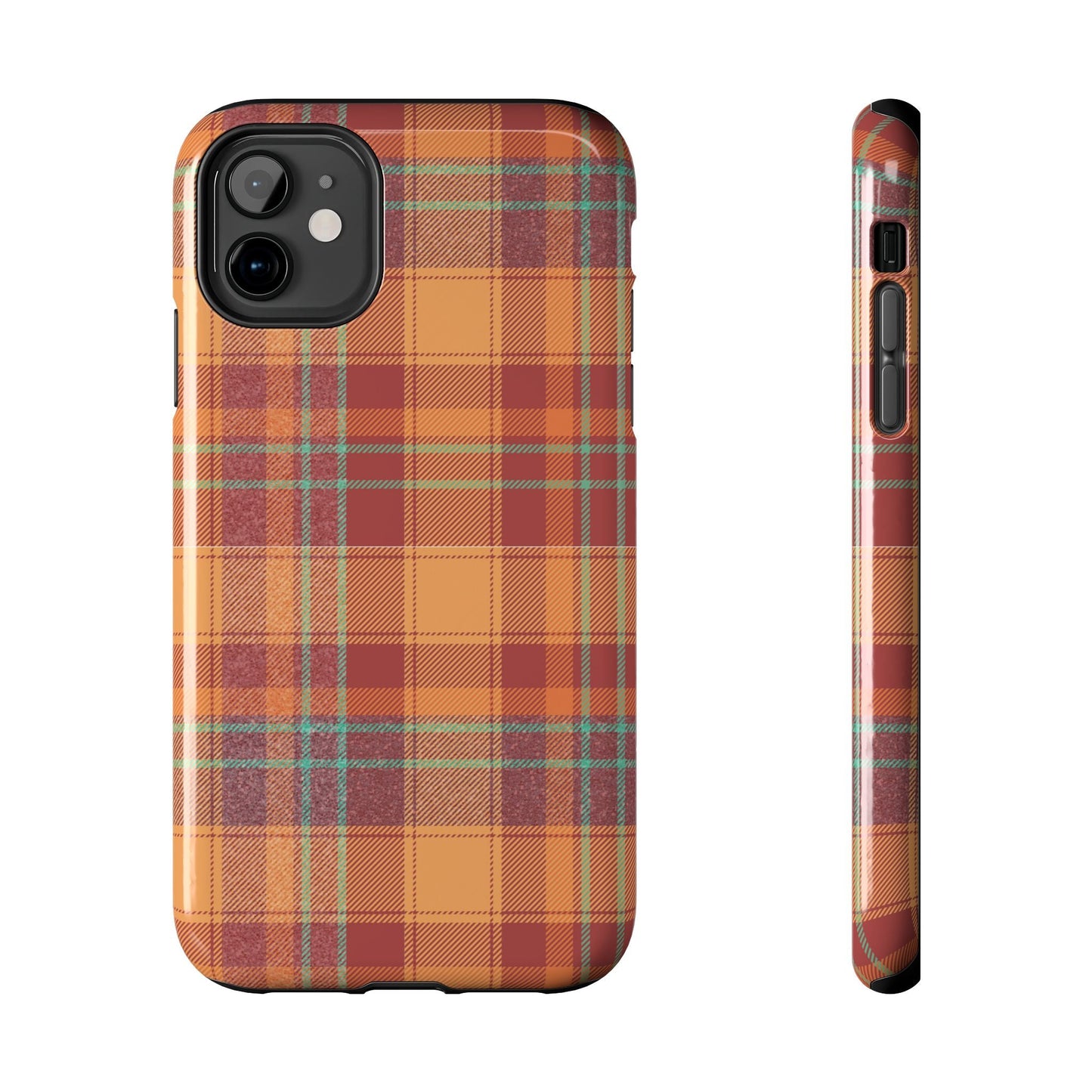iPhone Case - Autumn Tartan Plaid Design - BOGO Cases