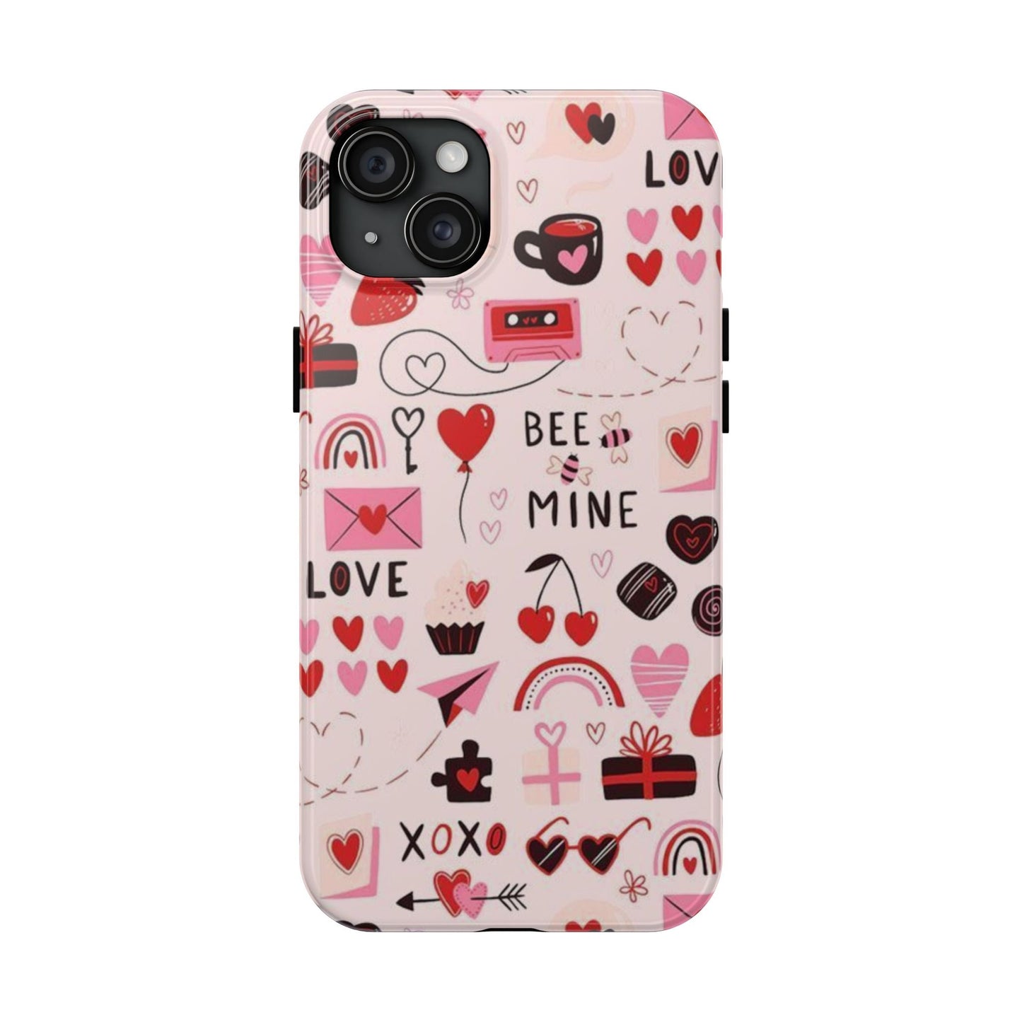 iPhone Case: Bee Mine Love Doodles - BOGO Cases