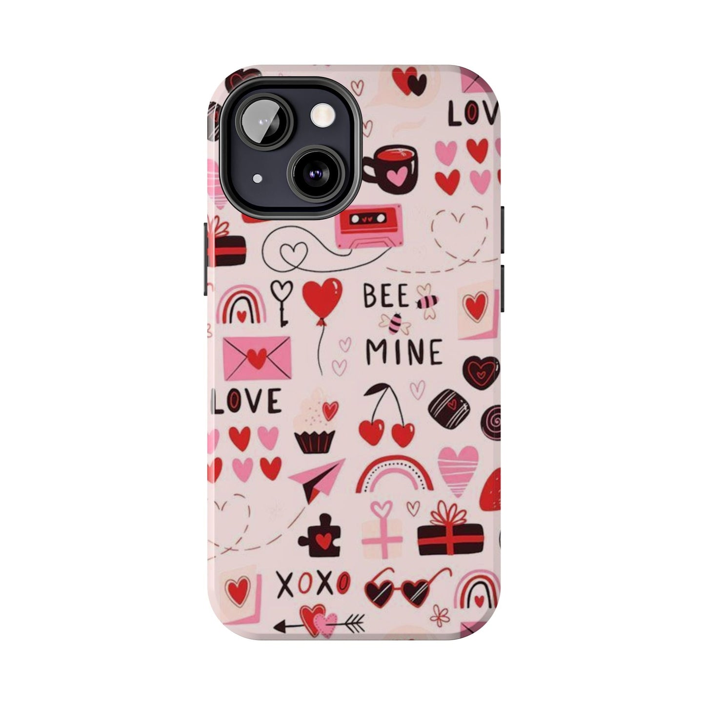 iPhone Case: Bee Mine Love Doodles - BOGO Cases