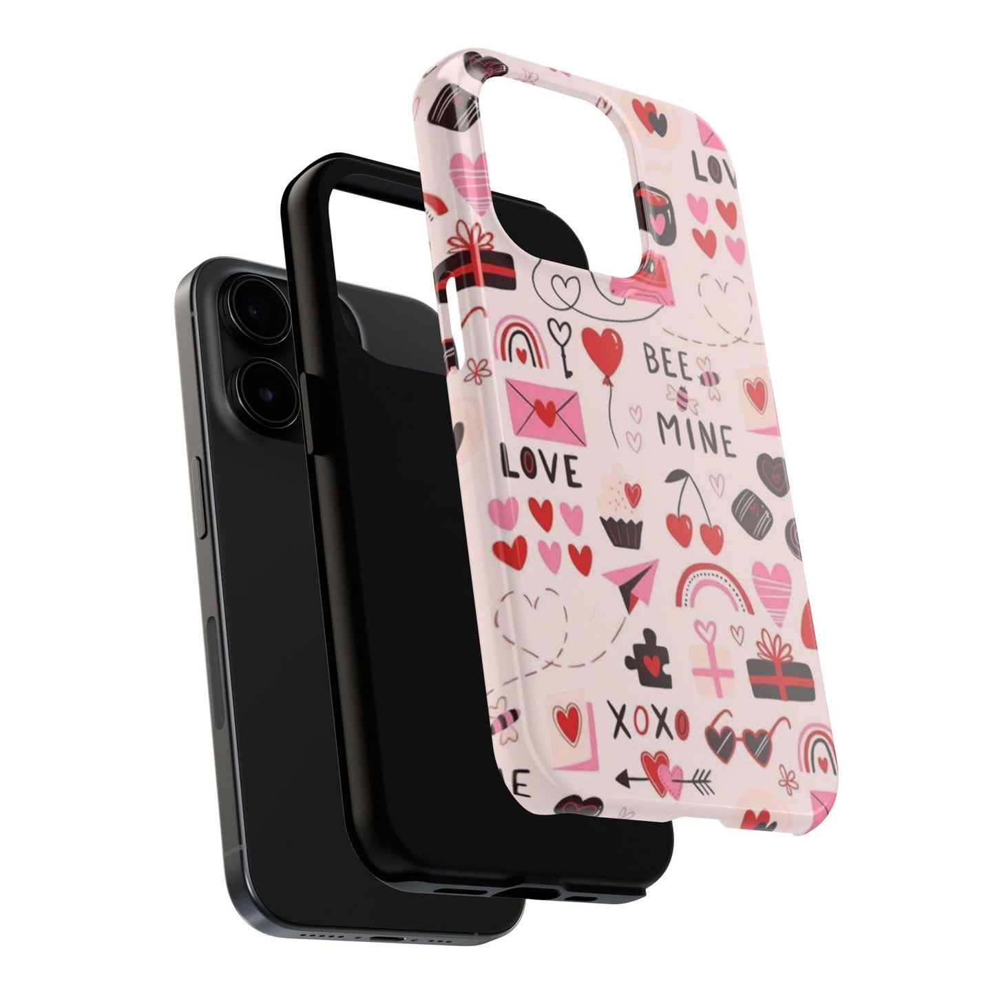 iPhone Case: Bee Mine Love Doodles - BOGO Cases