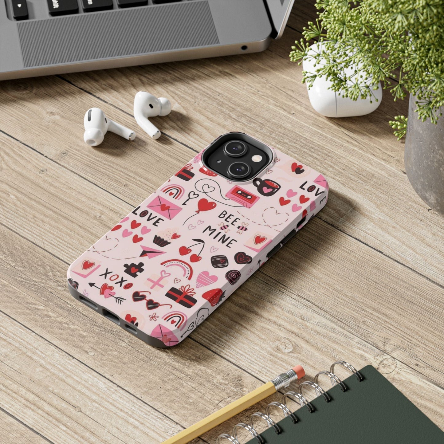 iPhone Case: Bee Mine Love Doodles - BOGO Cases