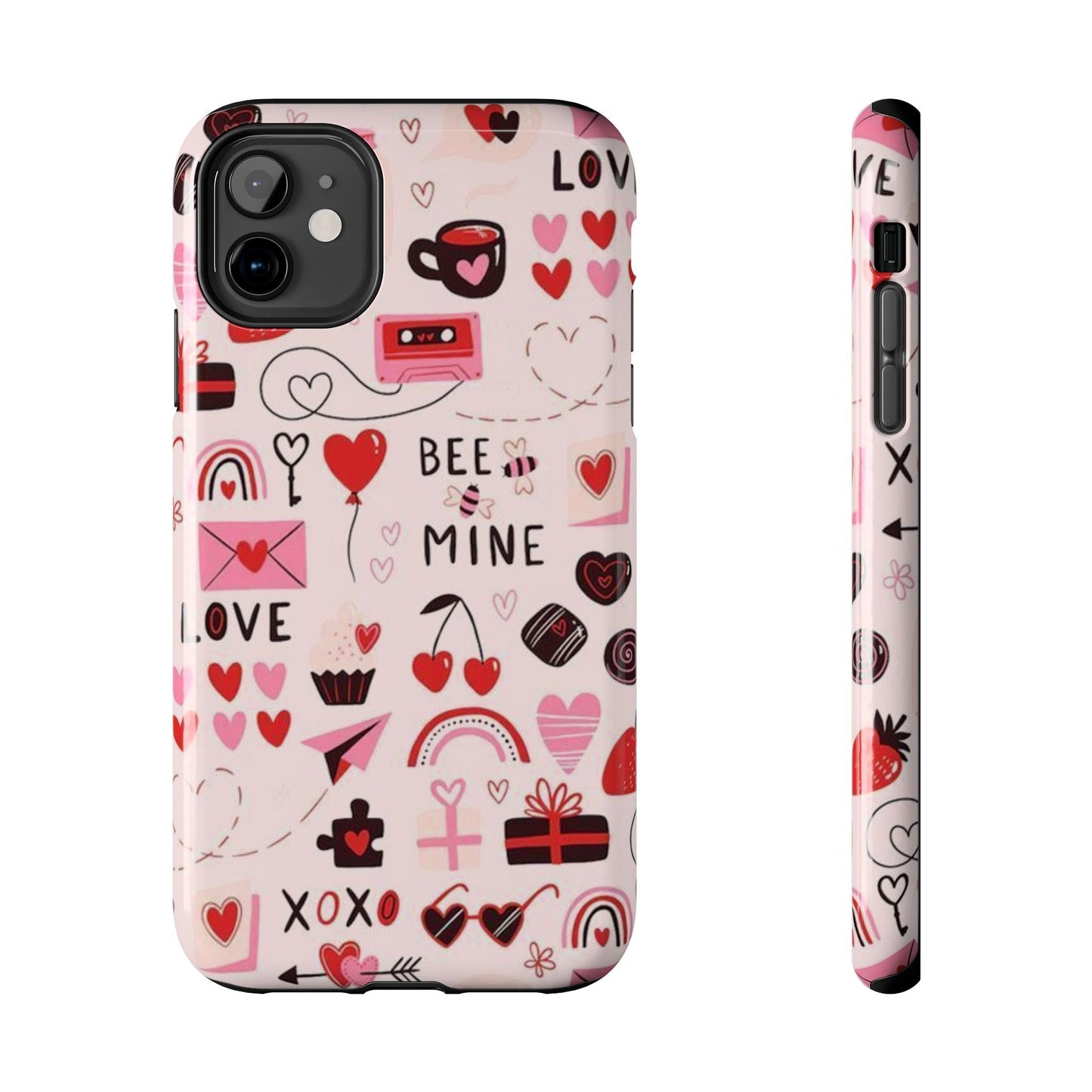 iPhone Case: Bee Mine Love Doodles - BOGO Cases