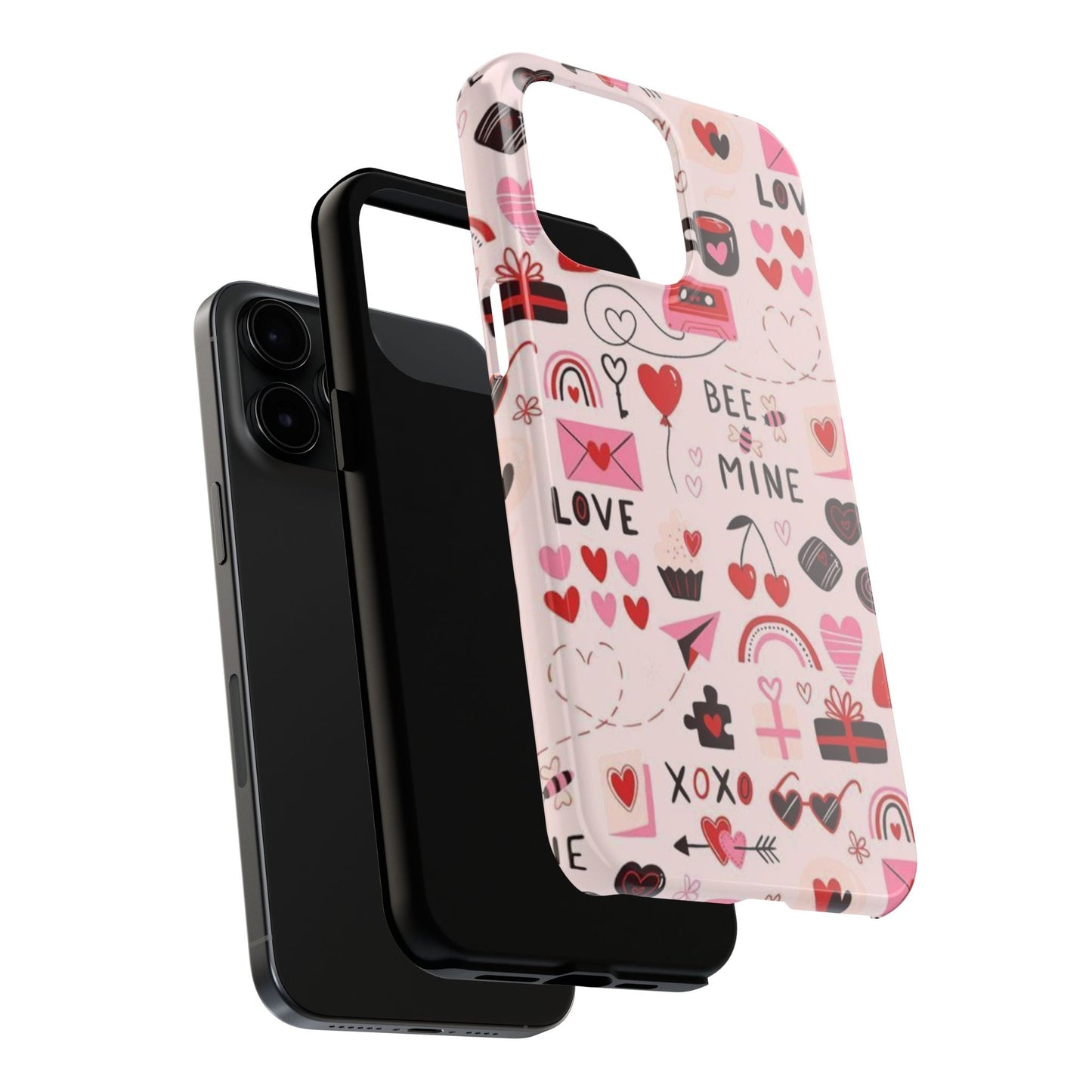 iPhone Case: Bee Mine Love Doodles - BOGO Cases